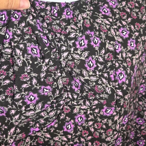 Lane Bryant Floral Relaxed Blouson-Sleeve Banded-Bottom Top Blouse 18/20 - Picture 6 of 10